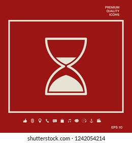 Hourglass time icon. Graphic elements for your design