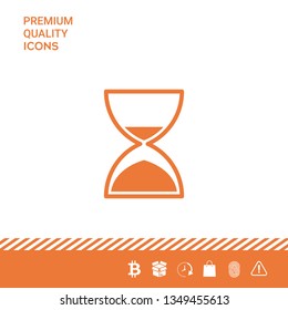 Hourglass time icon. Graphic elements for your design