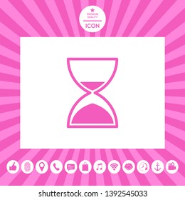 Hourglass time icon. Graphic elements for your design