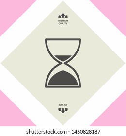 Hourglass time icon. Graphic elements for your design