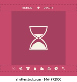Hourglass time icon. Graphic elements for your design