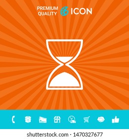 Hourglass time icon. Graphic elements for your design