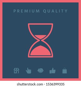 Hourglass time icon. Graphic elements for your design