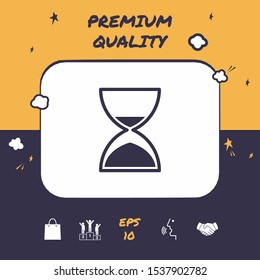 Hourglass time icon. Graphic elements for your design