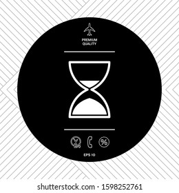 Hourglass time icon. Graphic elements for your design