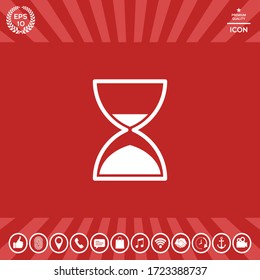 Hourglass time icon. Graphic elements for your design