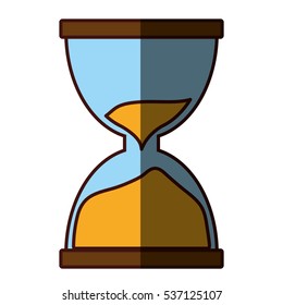 hourglass time icon image vector illustration design 