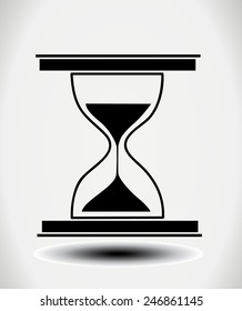 Hourglass time icon isolated 