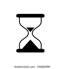 Hourglass time icon isolated vector
