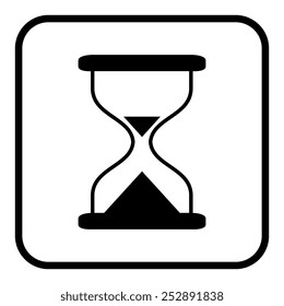 Hourglass time icon isolated vector
