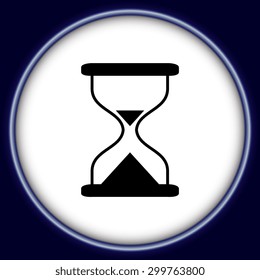 Hourglass time icon isolated vector