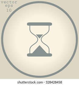 Hourglass time icon isolated vector