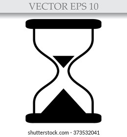 Hourglass time icon isolated vector 