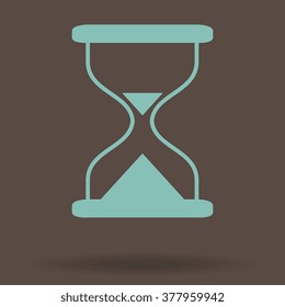 Hourglass time icon isolated vector 