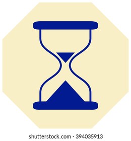 Hourglass time icon isolated vector 