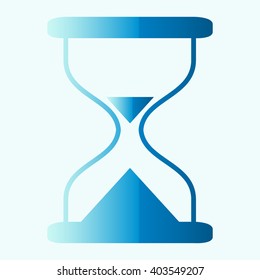 Hourglass time icon isolated vector 