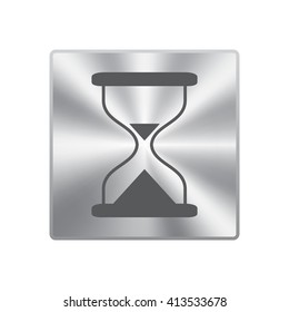Hourglass time icon isolated vector 