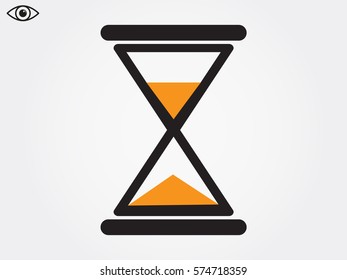 hourglass, time, icon, vector illustration eps10