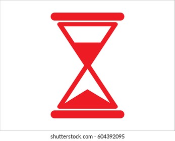 hourglass, time, icon, vector illustration eps10