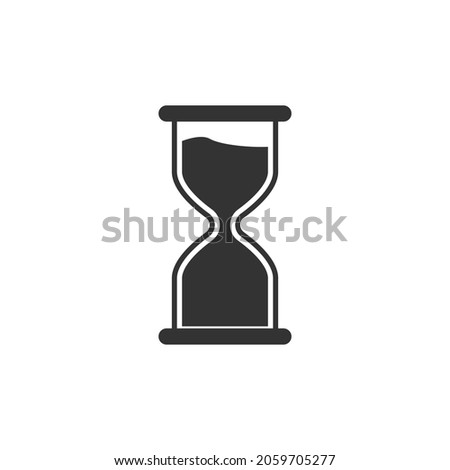 Hourglass time icon.Vector illustration isolated on white background.Eps 10.