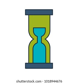 hourglass time isolated icon