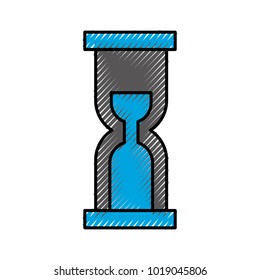 hourglass time isolated icon