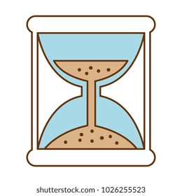 hourglass time isolated icon