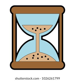 hourglass time isolated icon