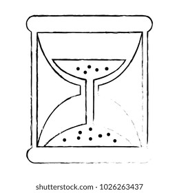 hourglass time isolated icon