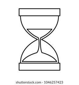 hourglass time isolated icon