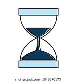 hourglass time isolated icon