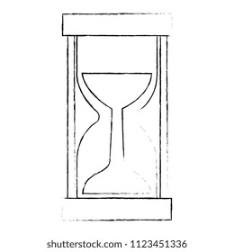 hourglass time isolated icon