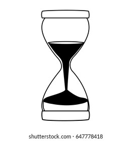 hourglass time isolated icon
