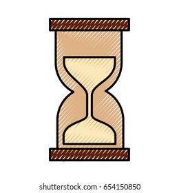 hourglass time isolated icon