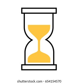 hourglass time isolated icon
