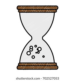 hourglass time isolated icon