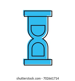 hourglass time isolated icon