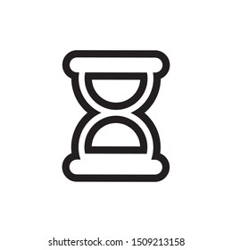 hourglass time isolated icon vector illustration