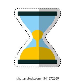hourglass time isolated icon vector illustration design