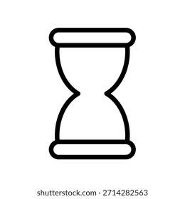  Reloj de arena, tiempo - icono de Vector de línea