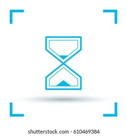 Hourglass time line vector icon