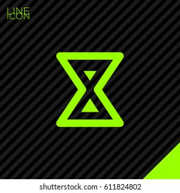 Hourglass time line vector icon