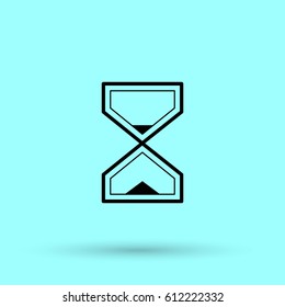 Hourglass time line vector icon
