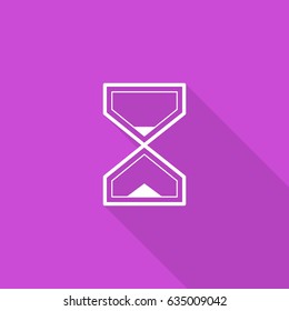 Hourglass time line vector icon