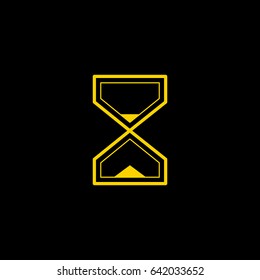 Hourglass time line vector icon