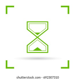 Hourglass time line vector icon