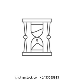 Hourglass, time management icon. Element of time management icon. Thin line icon for website design and development, app development