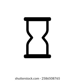  hourglass, time passing - vector icon
