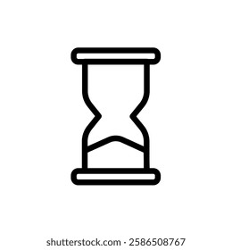  hourglass, time passing - vector icon