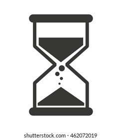hourglass time sand icon vector isolated design